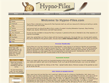 Tablet Screenshot of hypnofiles.com